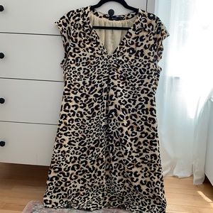 REITMANS Cheetah print cap sleeve dress